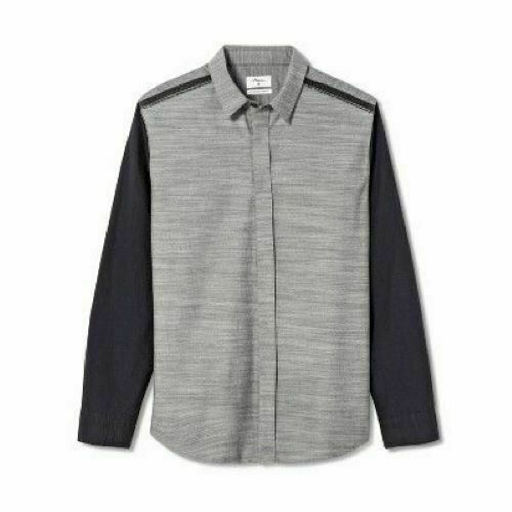 3.1 PHILLIP LIM for Target Gray Black COLOR BLOCK Button Front SHIRT | Size S